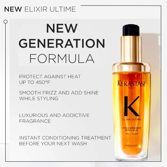 Kerastase—Elixir Ultime Hydrating Hair Oil Serum (15mL) *New* - Picture 3 of 3